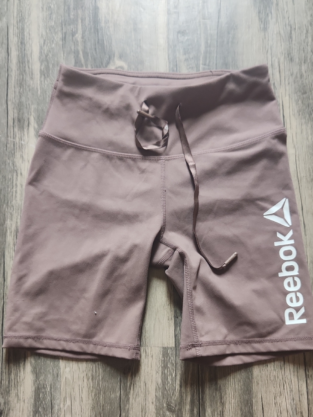 Reebok Women's High-Rise Dusty Mauve Bike Shorts